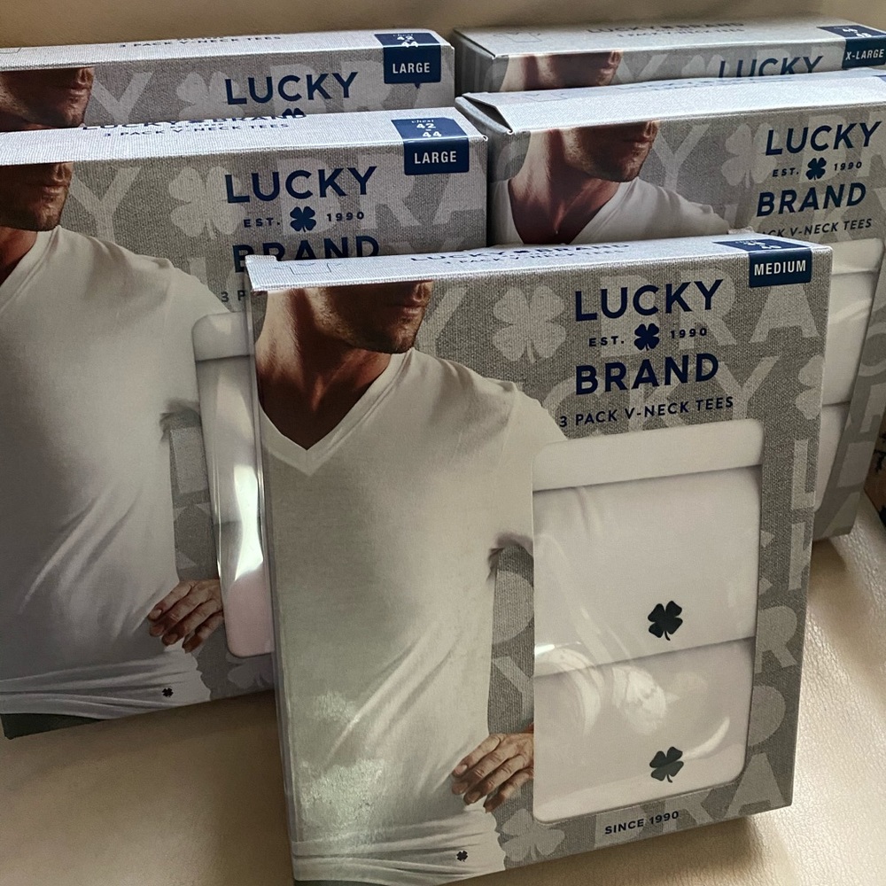 3 Pack V-Neck Tees (Lucky Brand)